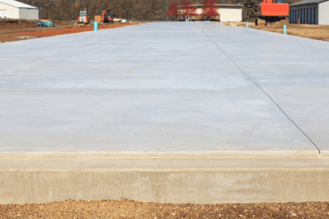 Finished Concrete slab