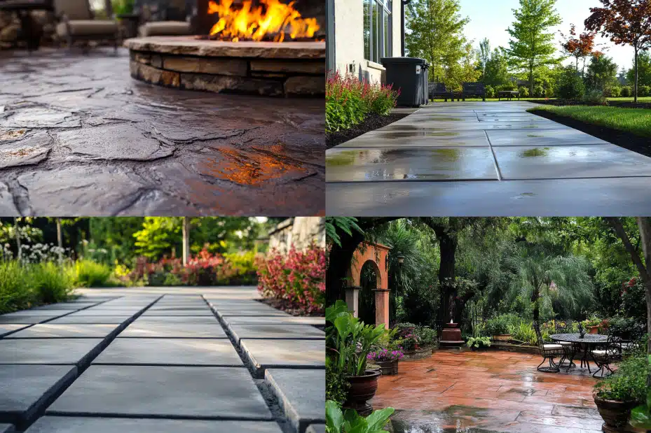 concrete patio